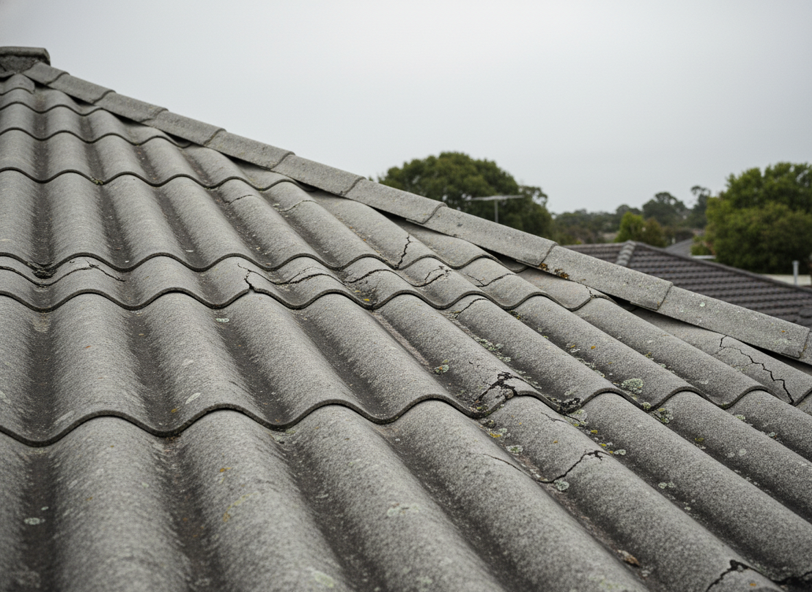 Asbestos cement roofing on pre-1980s stock