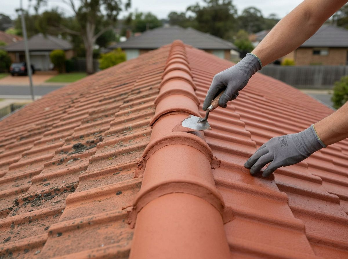 Roof restoration — tile re-bed & recoat