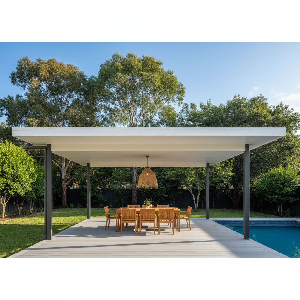 Metal pergolas & patios — insulated patio